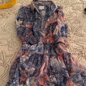 Misa Los Angeles Multicolor Patterned Blouse